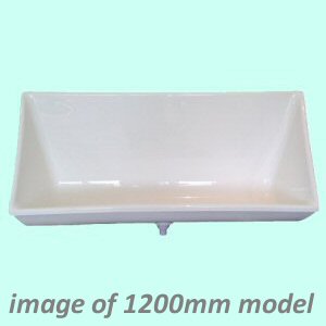 1800mm GW6 Accona GRP Waterless Urinal Trough - White