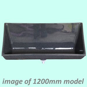 1800mm GW6 Accona GRP Waterless Urinal Trough -  Grey Granite